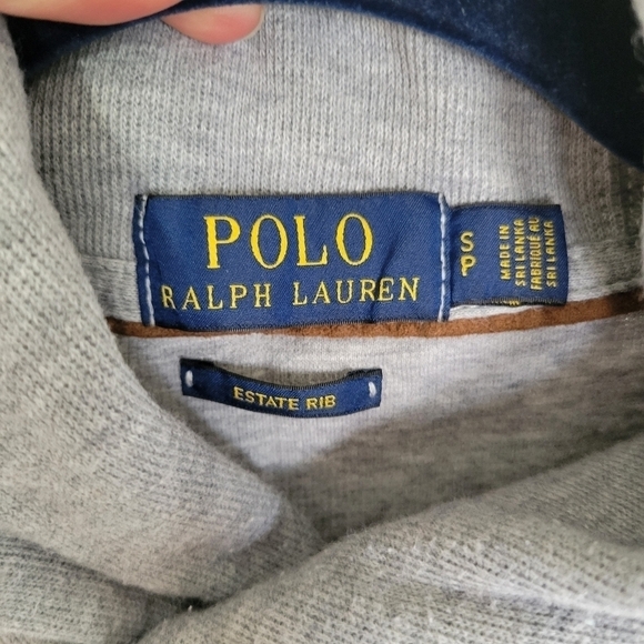 Polo by Ralph Lauren Jersey Shawl Collar Pullover in Gray Size S - Picture 6 of 9